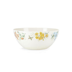Lenox 855597 Butterfly Meadow Melamine Dinnerware Serving Bowl, Large, 4 mm