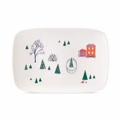 Kate Spade New York Arbor Village Oblong Platter 15.75"""" Long