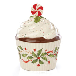 Lenox 886642 Holiday Bakeshop Cupcake Candy Dish  Christmas Hosting