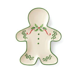 Lenox Holiday Gingerbread Man Accent Plate  0.70 LB  Red & Green
