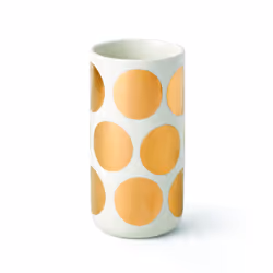 Kate Spade New York Tall Gold Dot Vase  227  White