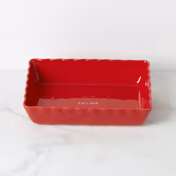 Kate Spade New York Make It Pop Rectangle Baking Dish  one size  Red