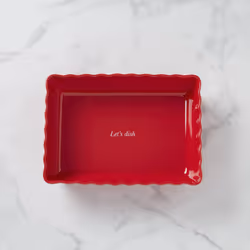 Kate Spade New York Make It Pop Rectangle Baking Dish  one size  Red