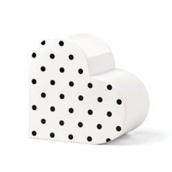 Kate Spade New York Dot Heart Vase  2.16  White