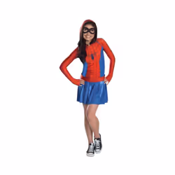 Rubies Marvel Classic Childs Spider girl Hoodie Costume Dress Girls - XL
