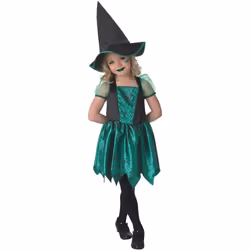 Rubie's 610253S Official Green Spider Witch Costume, Girls', Small