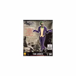 Rubie's Official DC Joker Costume, Batman Arkham City, Adult Standard Size , Purple