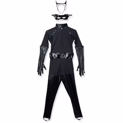 Rubie's Official Deluxe Catwoman Ladies Fancy Dress Dark Knight Batman Superhero Womens Costume(Medium)