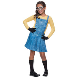 Minion costume Girl Child Costume 4-piece set MinionkostÃ¼m for children Size - multicoloured, S