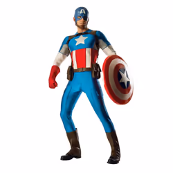 Official Rubies 810581XL Mens Grand Heritage Captain America Extra Large Adult Costumes Marvel Avengers - Extra Large