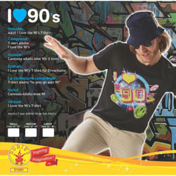 Rubie's Official I Love The 90's T-Shirt, Adult Costume - Medium