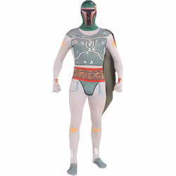 Extra Large Men's Boba Fett Star Wars 2nd Skin Costume - star wars 2nd skin fancy dress costume adult mens bodysuit outfit b ...