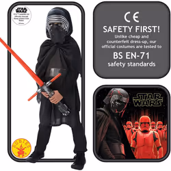 Rubie's Official Star Wars Kylo Ren Deluxe Fancy Dress Costume, 5-6 Years