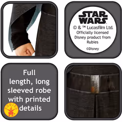 Rubie's Official Star Wars Kylo Ren Deluxe Fancy Dress Costume, 5-6 Years
