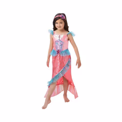 Mermaid Princess Deluxe Girls Pink Costume - Small