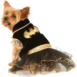 Official Rubie's DC Comics Batgirl Pet Dog Costume Tutu Dress, Size: Medium Neck to Tail 15 inch, Chest 17 inch