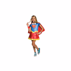 Supergirl DC Superhero Girls Deluxe costume for children costume stock Size - multicoloured, M