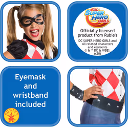 Rubie's Harley Quinn Costume, Kids DC Comics Outfit, Large, Age 8 - 10 years