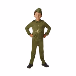 WW2 Army Soldier Boy Costume - Small