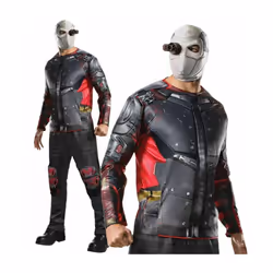 DC Suicide Squad Adult Deadshot Halloween Men's Costume Kit Medium