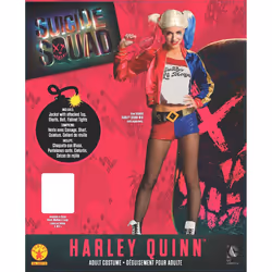 Rubie's Official Harley Quinn Ladies Fancy Dress Halloween Suicide Squad Womens Villain Costume, Large (14-16) - Additional view 6