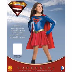 Rubie's Official Supergirl TV Series Deluxe, Girls Childs Costume - Medium