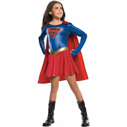 Rubie's Official Supergirl TV Series Fancy Dress Children's Costume, 147 cm - Large, 8/10 Years, Red