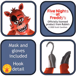 Rubie's Official Five Nights at Freddy's Foxy, Costume Childs - Large, Brown