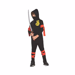 Haunted House Child's Black Ninja Costume, Small
