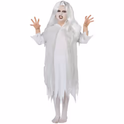 Rubie's Official Ghostly Spirit Halloween Childs Costume & Wig, Haunting Ghost Ghoul