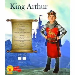 Rubie's Official King Arthur Childs Costume, Book Week Fancy Dress, Medium age 5-6