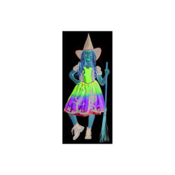 Ombre Witch witch dress colorful witch costume for kids Size - multicoloured, S