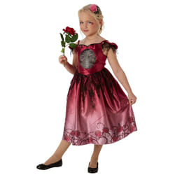 Official Rubies 630706S Girls Rags & Roses Small Children's Costumes Skeleton - Large