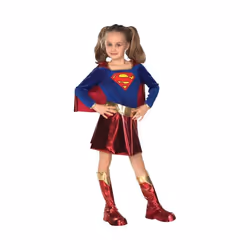 Dc Super Heroes Childs Supergirl Costume Girls - Small