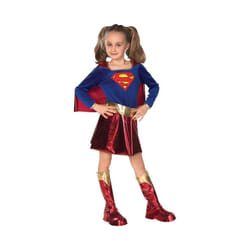 Dc Super Heroes Childs Supergirl Costume Girls - Small