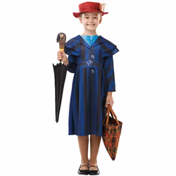 Rubie's Official Disney Mary Poppins Returns Movie Girls Costume, Mary Poppins Kids Book Week Character