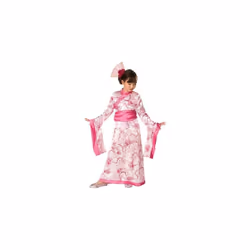 Rubies Girls Asian Princess Halloween Kimono Dress Costume, 2T-4T, Pink