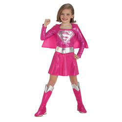 Rubies 31355 Pink Supergirl Child Costume Size Small- Girls 4-6