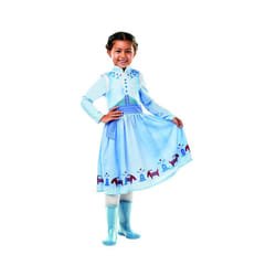 Anna Frozen Olaf's Adventure Classic Disney ice queen costume Children's Carnival fairy princess Anna and Elsa Size - multicoloured, M