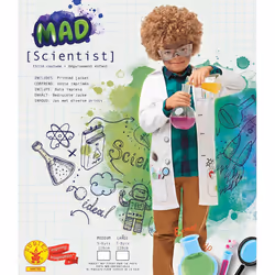 Rubie's Official Mad Scientist Jacket Fancy Dress, Lab Doctor Uniform, Childs