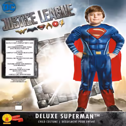 Rubie's Official DC Justice League Deluxe Superman, Children Costume