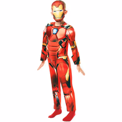 Rubie's Official Marvel Avengers Iron Man Deluxe Childs Costume, Kids Superhero Fancy Dress
