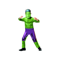 Hulk Avengers Assemble Classic Kids Costume MARVEL superhero Carnival Size - multicoloured, T