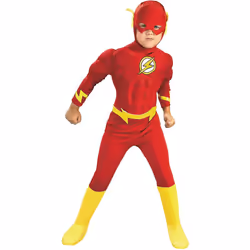 Rubie's Official DC Superhero The Flash Deluxe Child Costume, Kids Fancy Dress