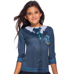 SLYTHERIN COSTUME TOP - CHILDRENS - M