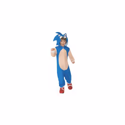 Rubies Childs Costume Sonic Oversized Jumpsuit Costume, As Shown, Small US
