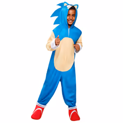 Rubie's boys Sonic Oversized Jumpsuit Costume As Shown Medium US