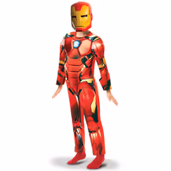 ) Deluxe Iron Man animated series costume for boys - 5 to 6 years (110-116 cm