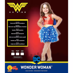 Rubie's Official DC Wonder Woman Premium Child Costume, Superhero Fancy Dress