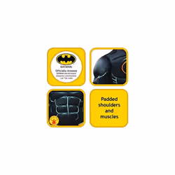 Rubie's Official Batman Black Deluxe Child's Costume, Superhero Fancy Dress, Child's Age 9-10 Years Height 140 cm